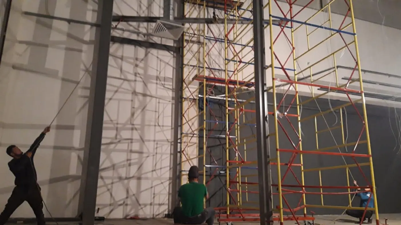 Высотная отсечка на объекте Decathlon Aport