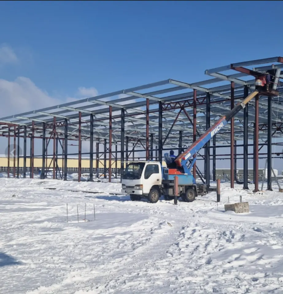 Общий вид каркаса АЗС