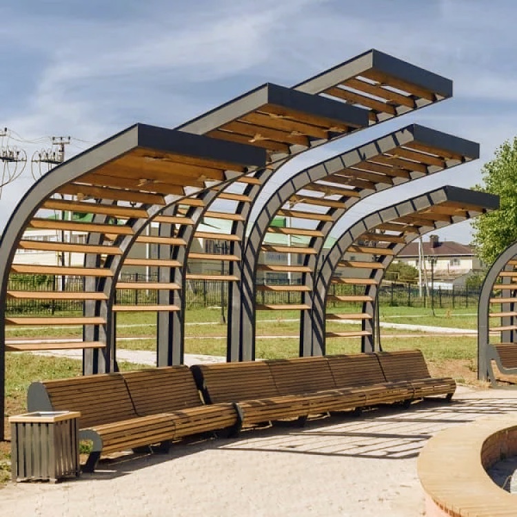 Перголы и элементы благоустройства из металла